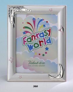Sterling Silver Baby Frame Sun Moon Stars