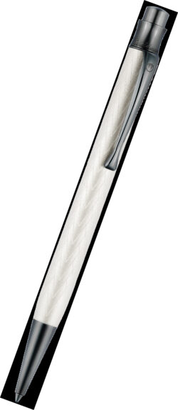 Silver Ballpoint `Aura Night` Art Deco