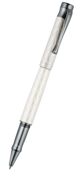 Silver Rollerball `Aura Night` Art Deco