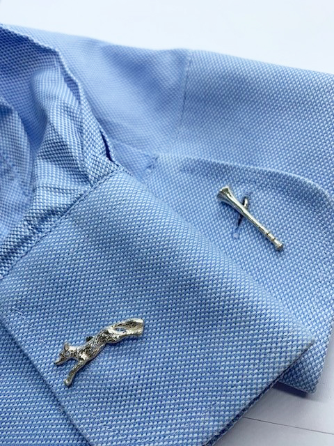 Silver Fox Horn Cufflinks Silver Fox Horn Cufflinks