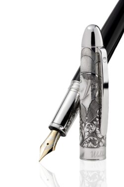 `Legacy One` Fountain Pen Silver Black