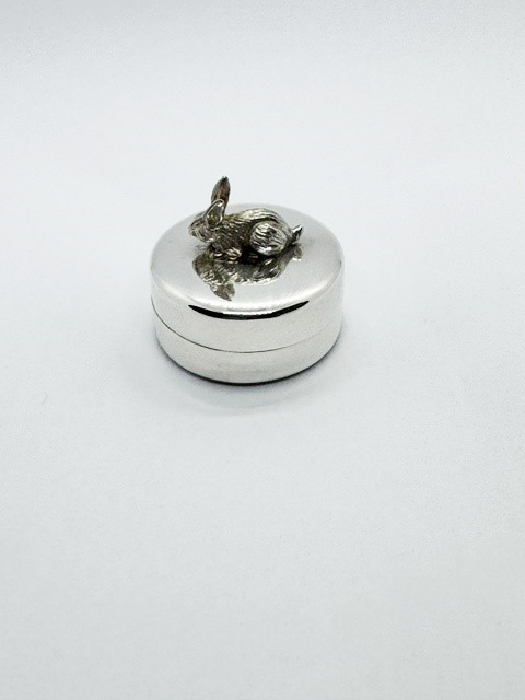 Toothbox Rabbit Silver Round Toothbox Rabbit Silver Round