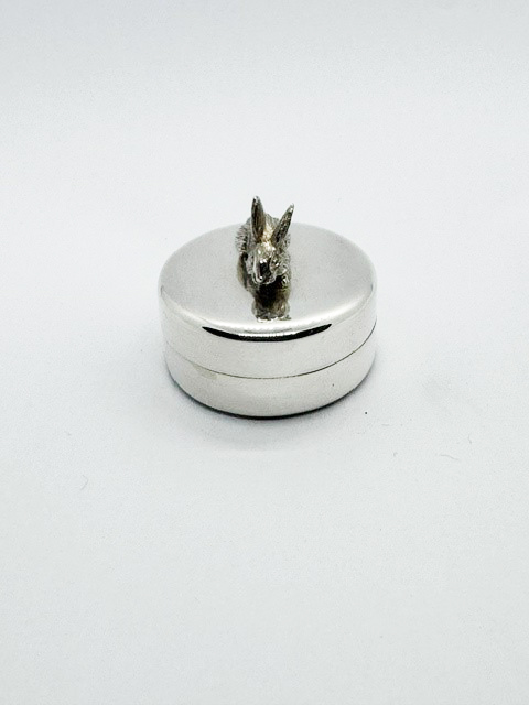 Toothbox Rabbit Silver Round Toothbox Rabbit Silver Round