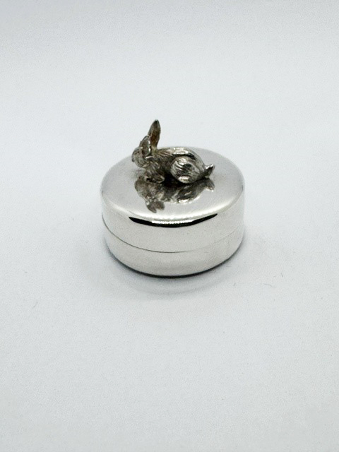 Toothbox Rabbit Silver Round Toothbox Rabbit Silver Round