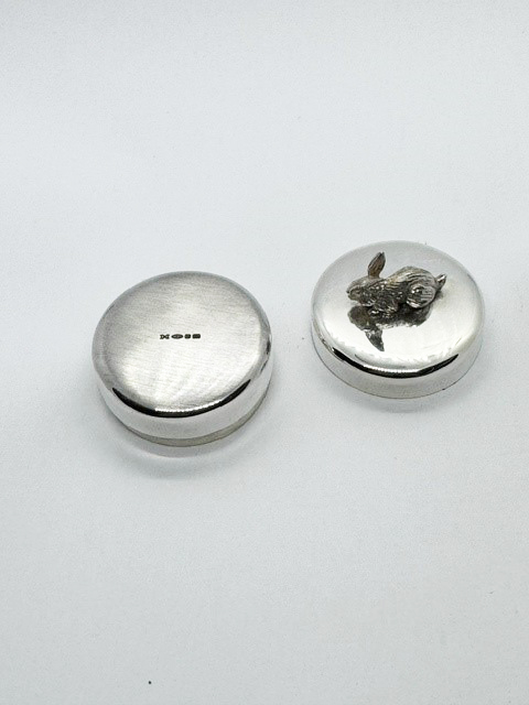 Toothbox Rabbit Silver Round Toothbox Rabbit Silver Round
